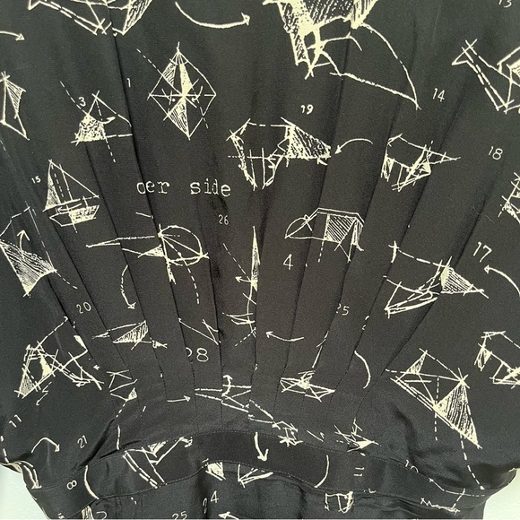 Moulinette Soeurs Midi Silk Dress Size 2 - Picture 8 of 10